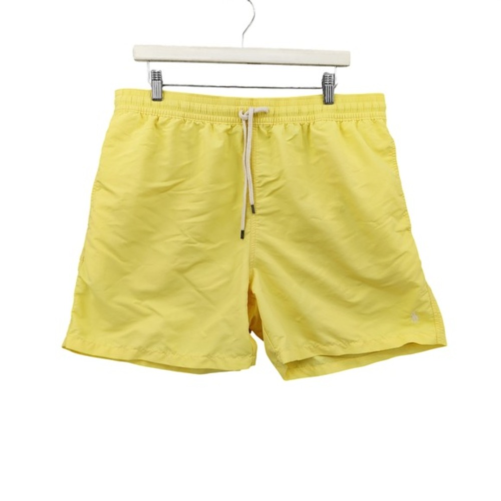 Polo Ralph Lauren Mens Preppy Coastal Swim Shorts 5" XXL Yellow Pony Logo Trunks
